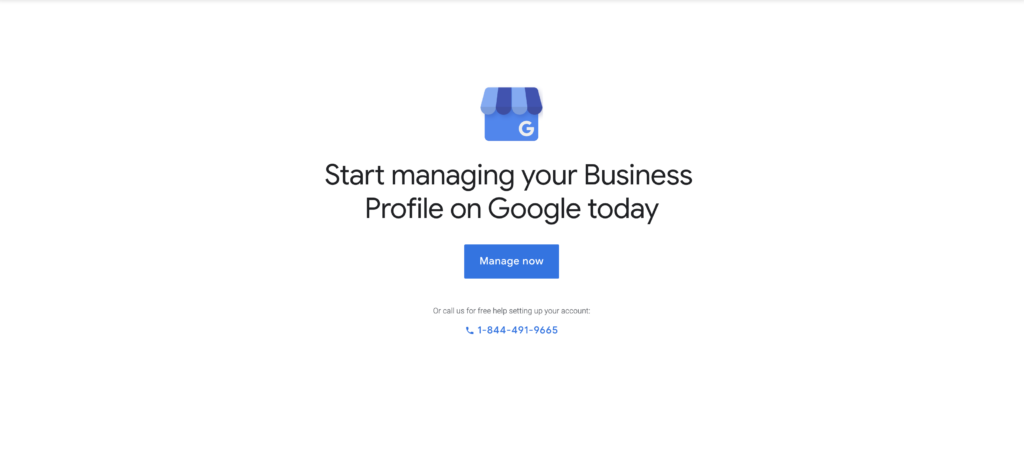 Google My Business Account Signup