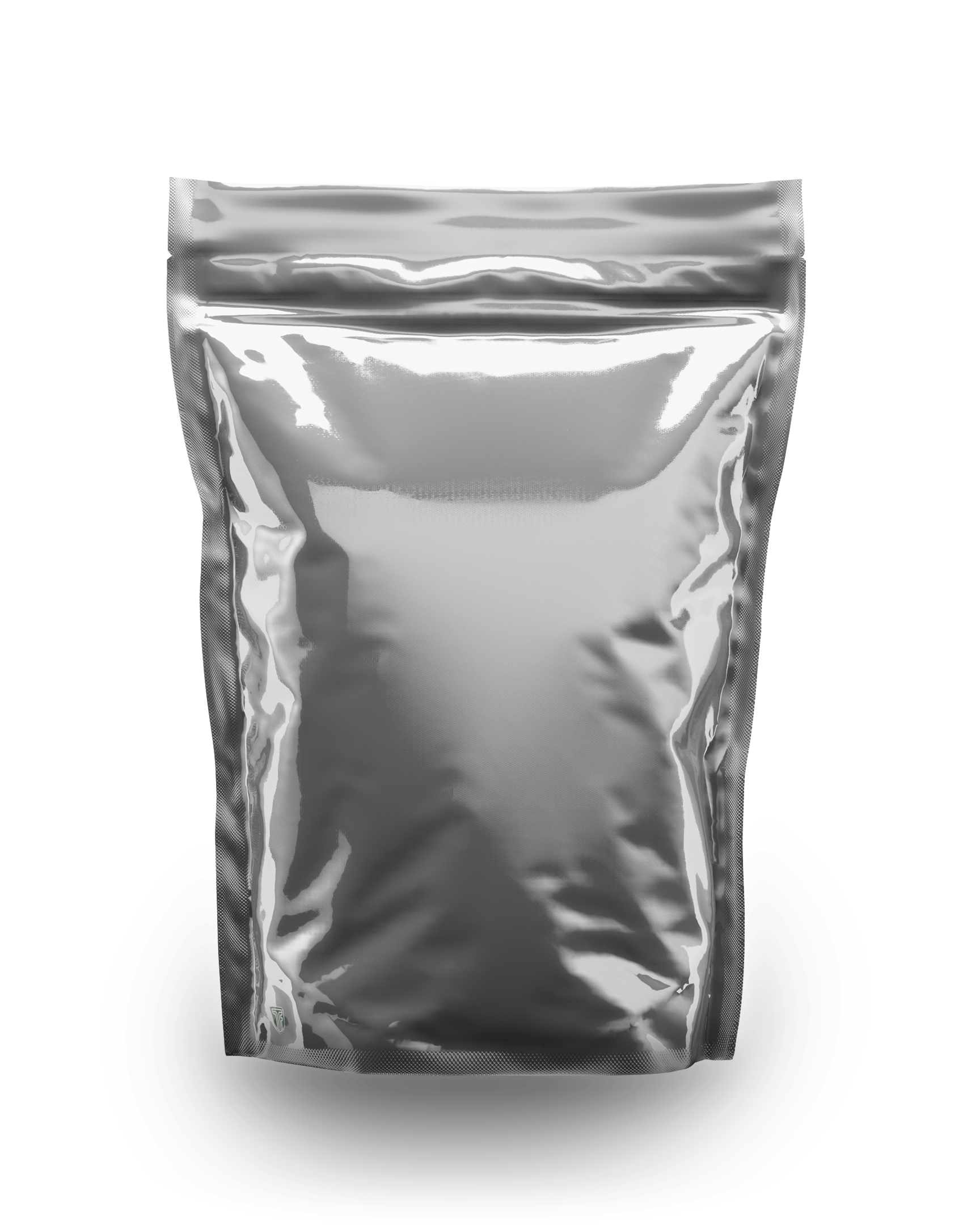 Terpene Fresh Large Silver Pouch 3D Rendering