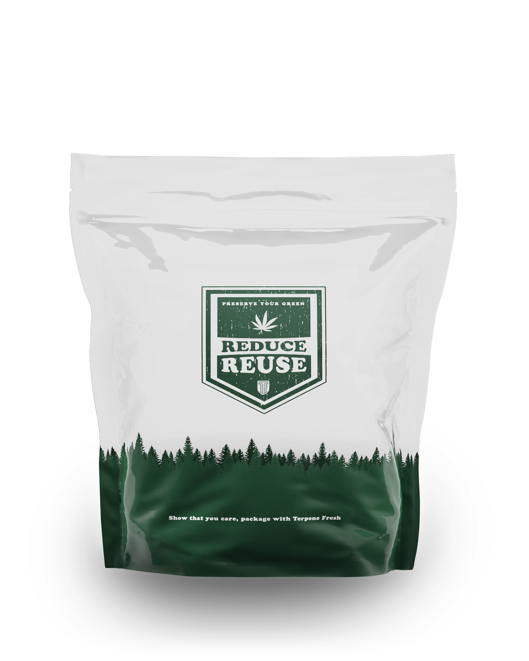 Terpene Fresh Clear Pouch 3D Rendering