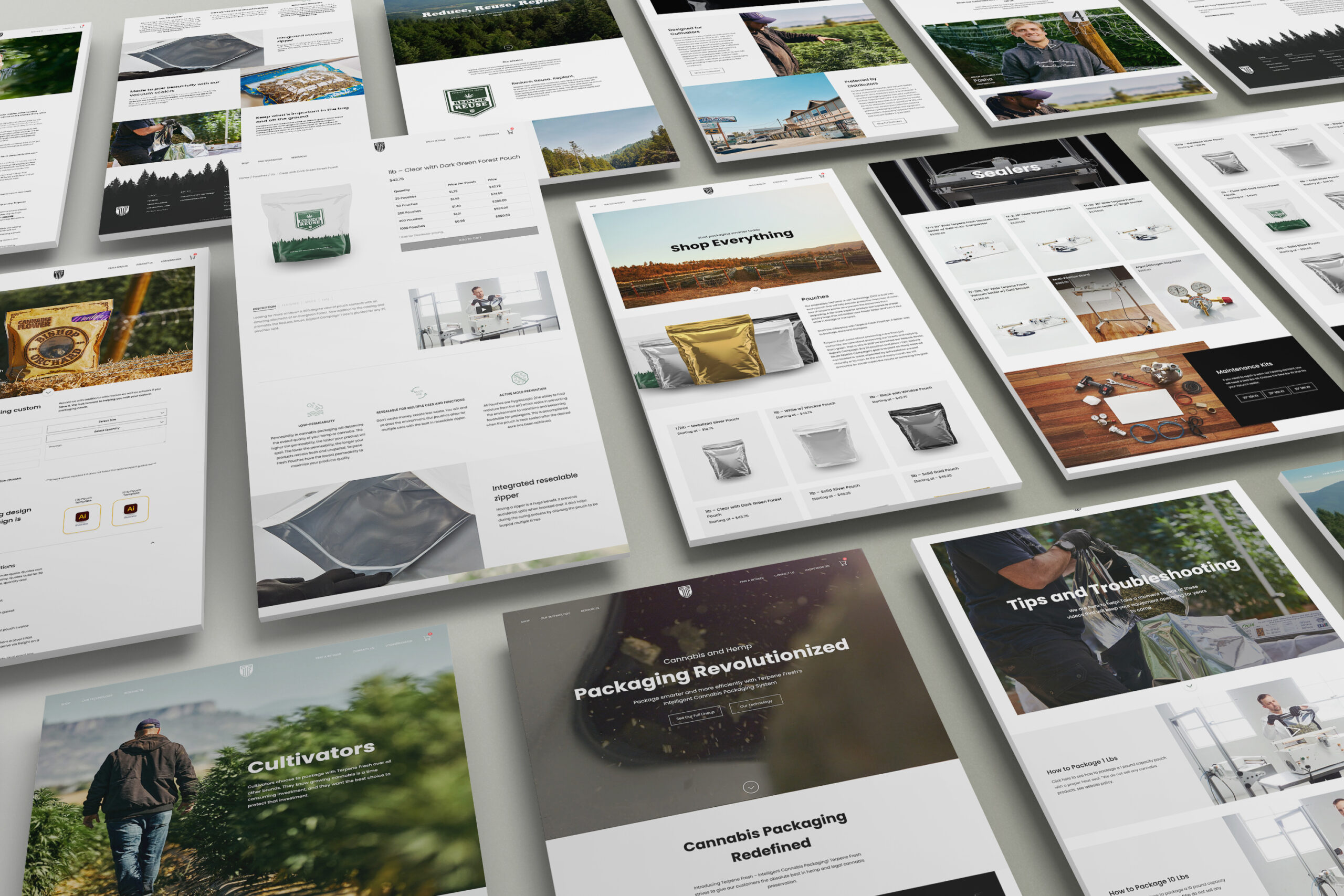 TerpeneWeb_FloatingMockups_01 Award Winning Website - Terpene Fresh